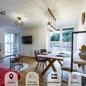  Appartamento Tamliving 2br Center 3 Bridges Great View Kitchen Slovenia